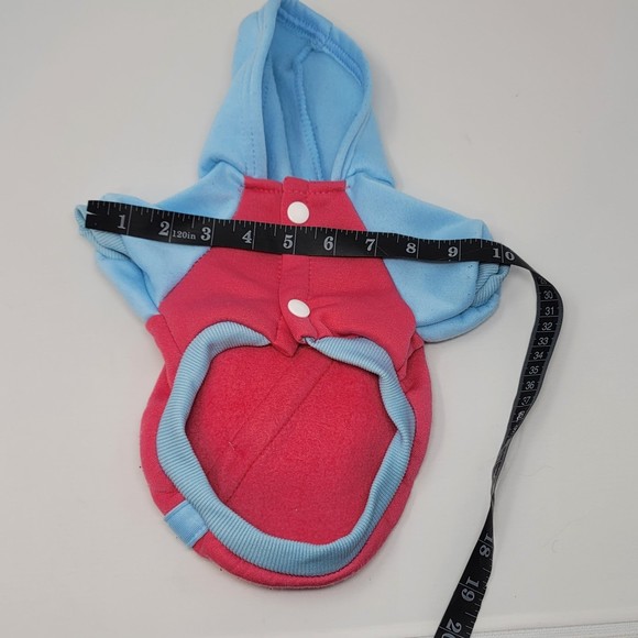 Hello Kitty Pet Dog Hoodie Jacket M  ( Small Doggy ) Blue Pink Sanrio - Picture 5 of 6